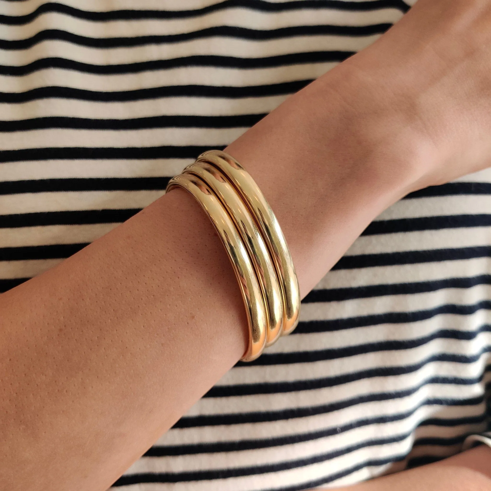 14K Vintage hinge bracelets