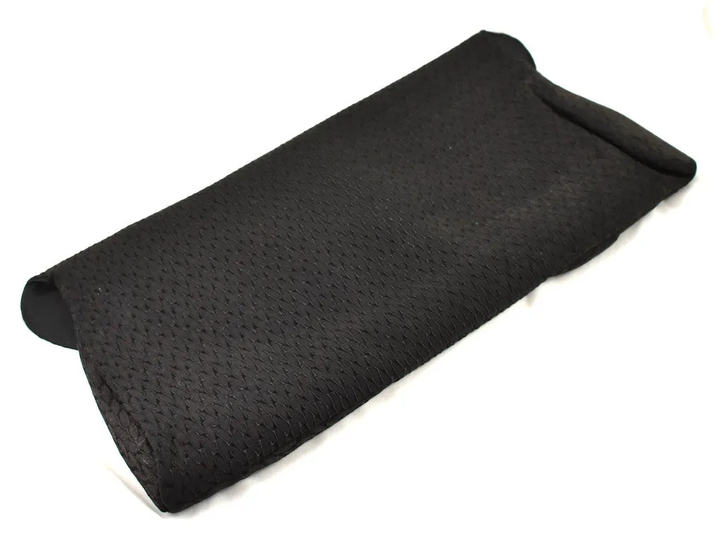 1930s Large Black Fabric Clutch