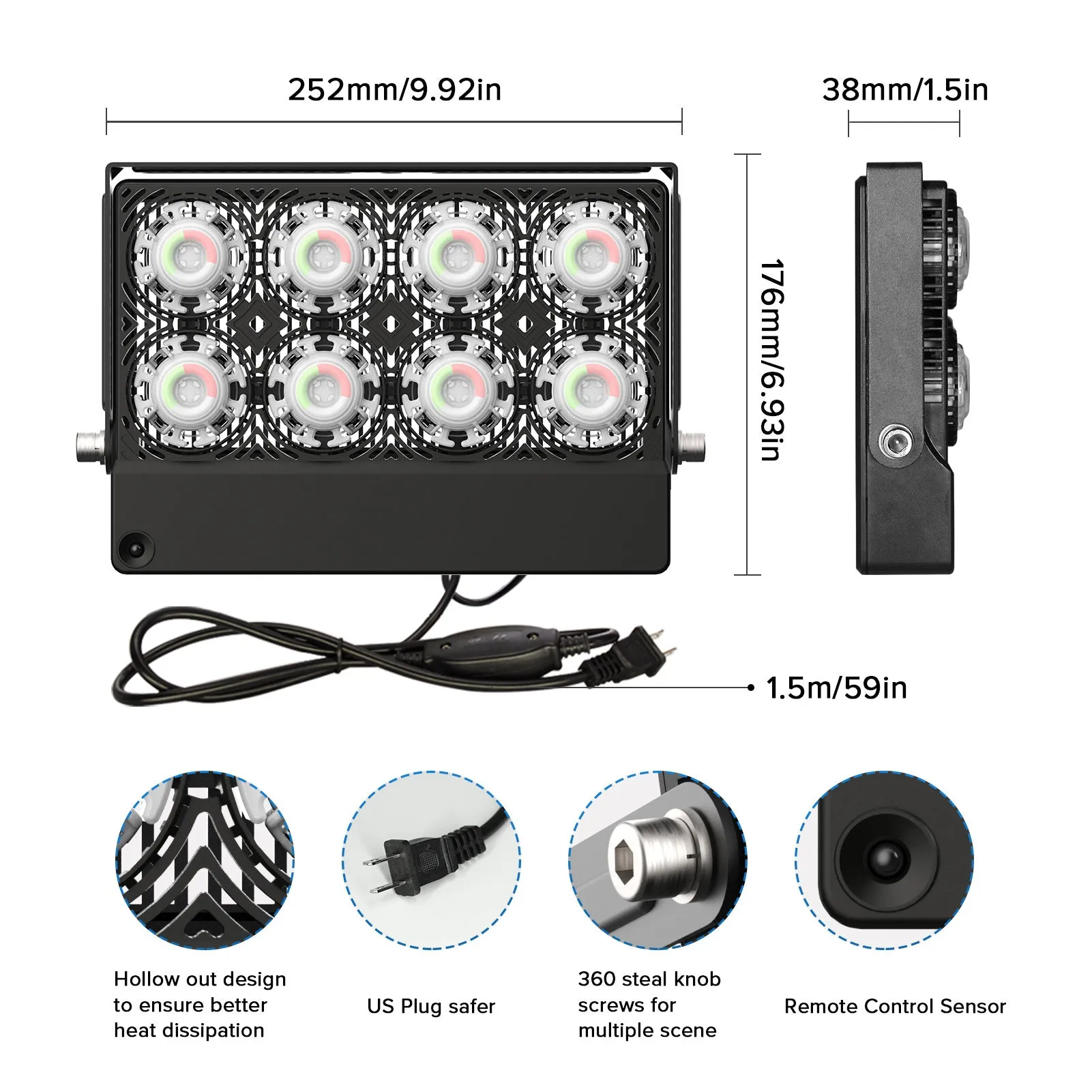 50W RGB LED Flood Light (US/CA ONLY)