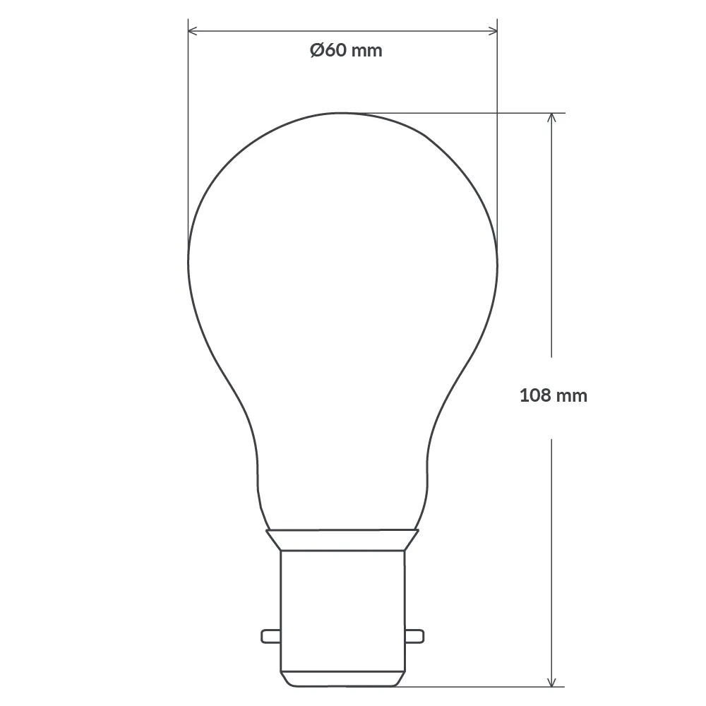 9W GLS Mirror Crown LED Bulb B22