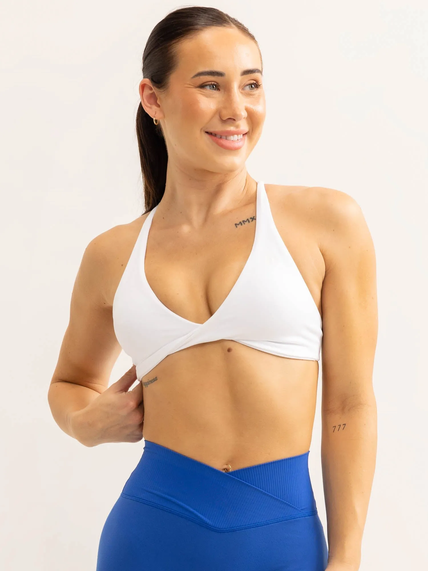 Activate Twist Sports Bra - White