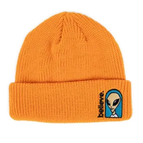 Alien Workshop - Believe Embroidered Beanie Orange