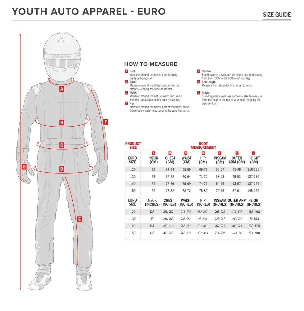 Alpinestars Kart Rain Suit - Youth Sizes