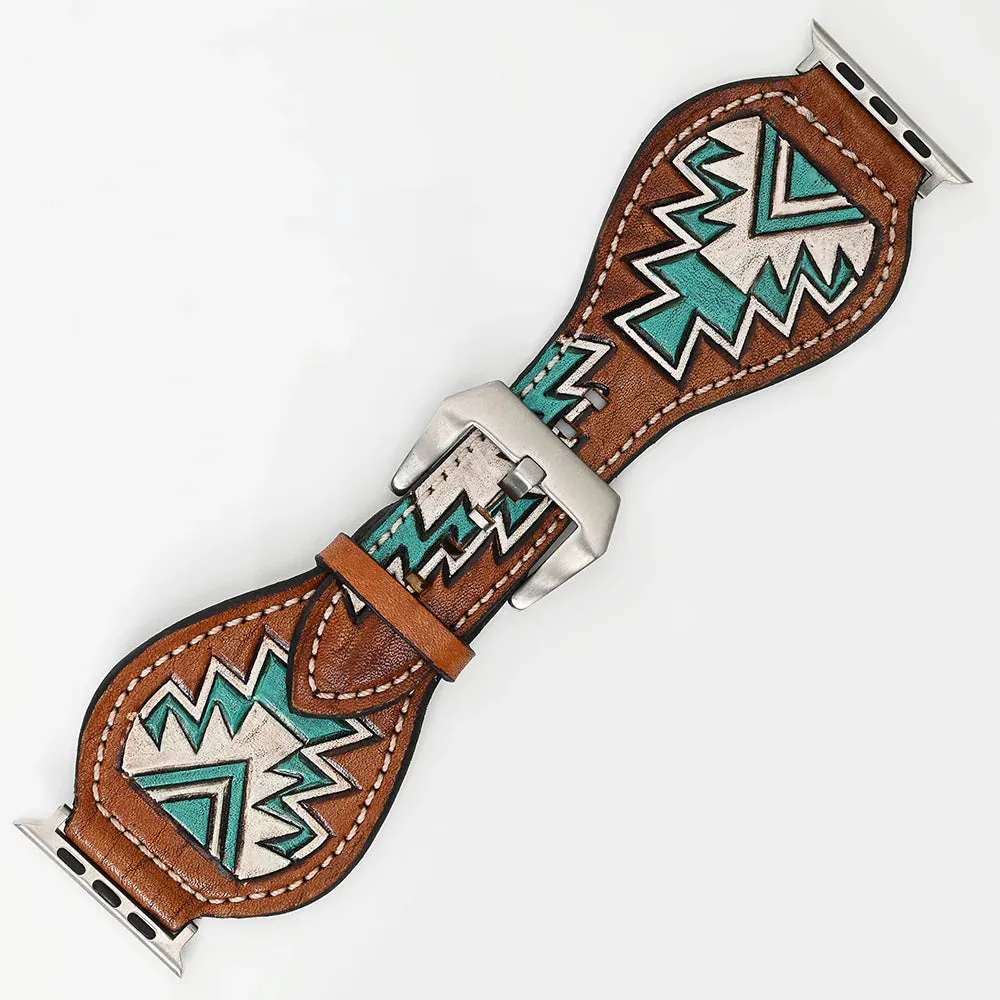 American Darling Tooled Leather Watch Strap