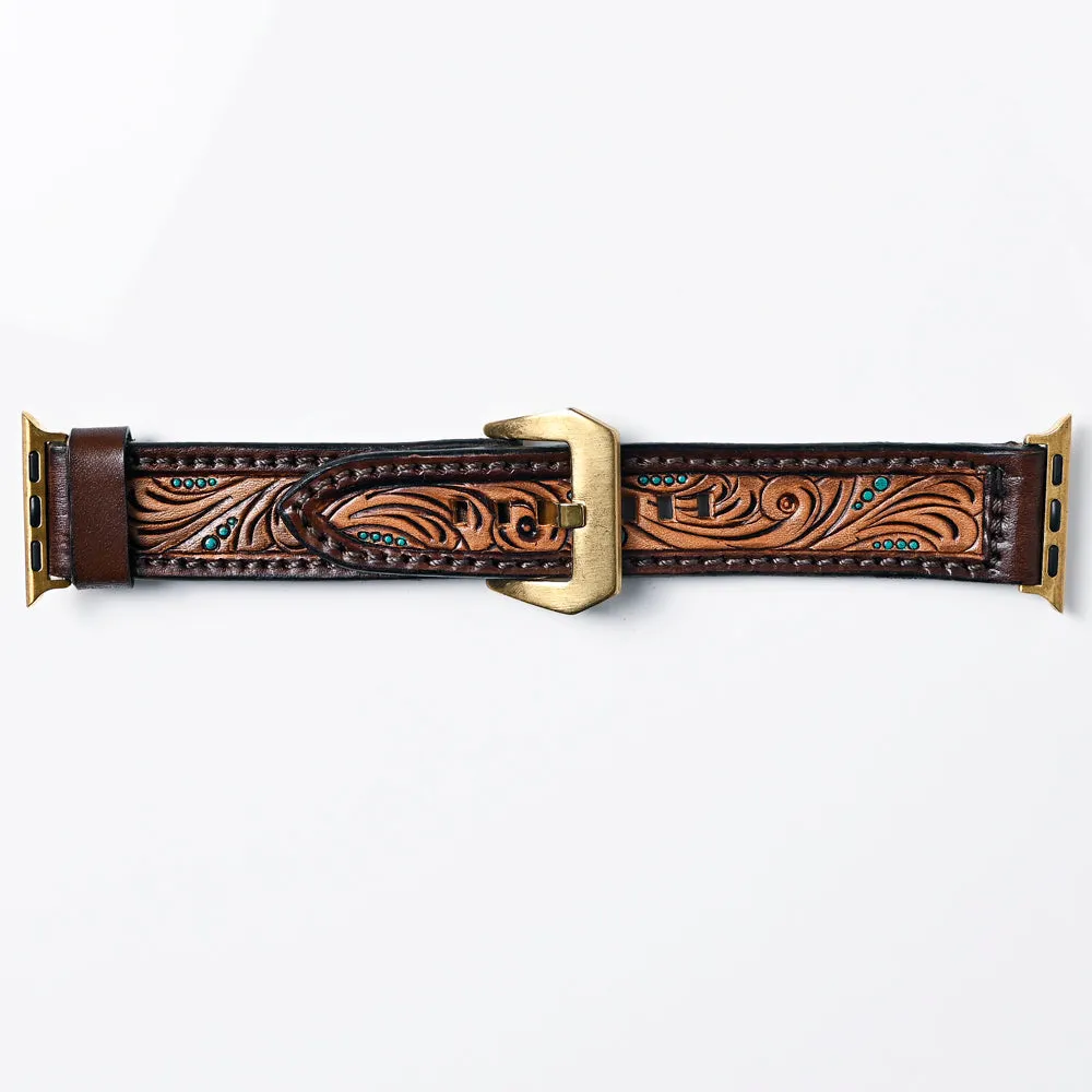 American Darling Tooled Leather Watch Strap