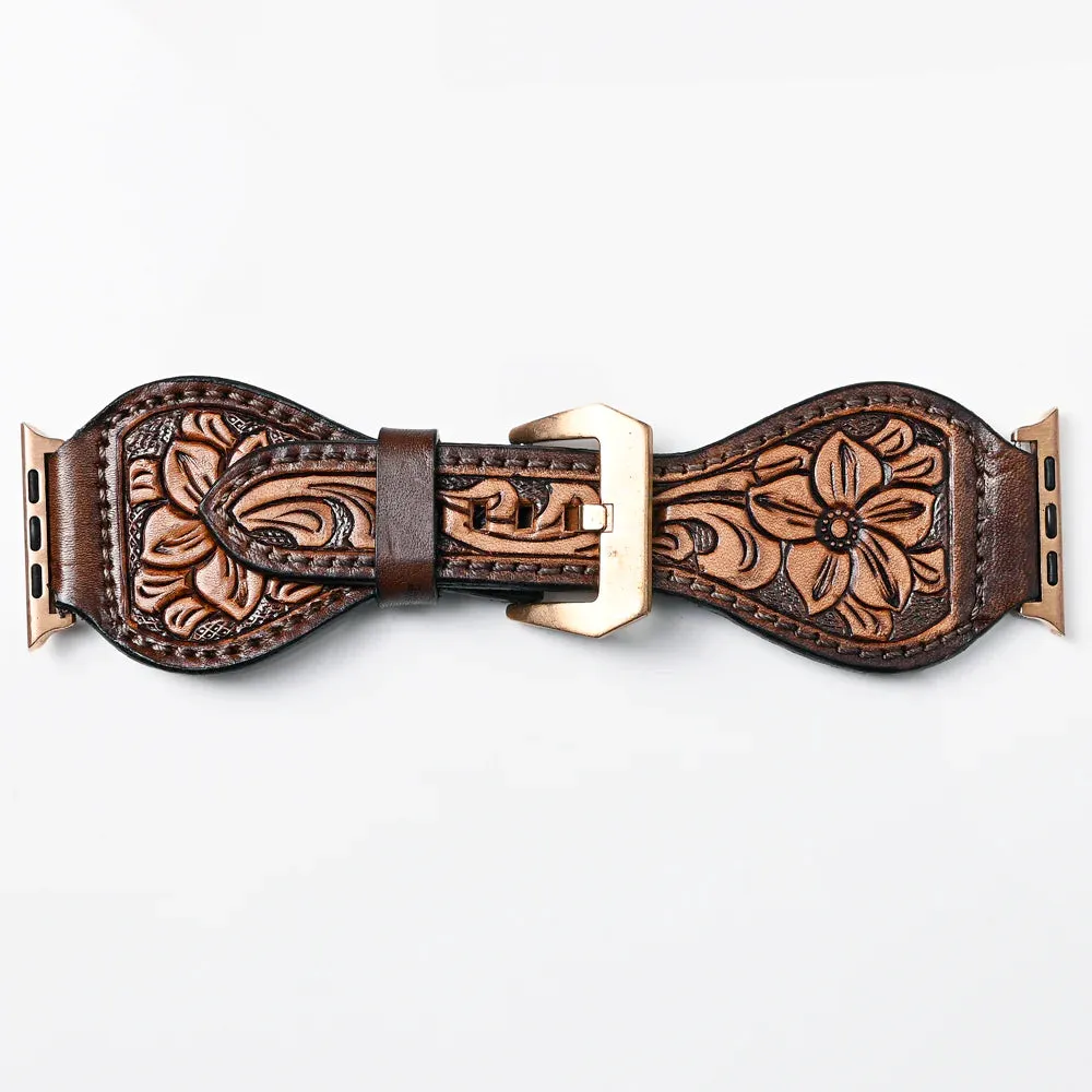 American Darling Tooled Leather Watch Strap