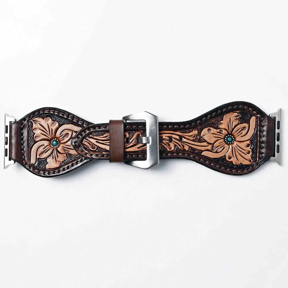 American Darling Tooled Leather Watch Strap