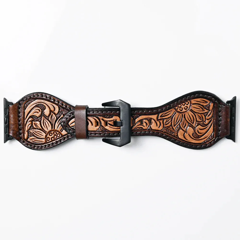 American Darling Tooled Leather Watch Strap