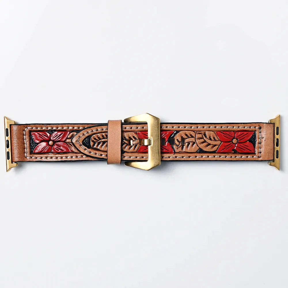 American Darling Tooled Leather Watch Strap