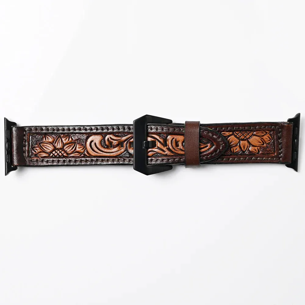 American Darling Tooled Leather Watch Strap