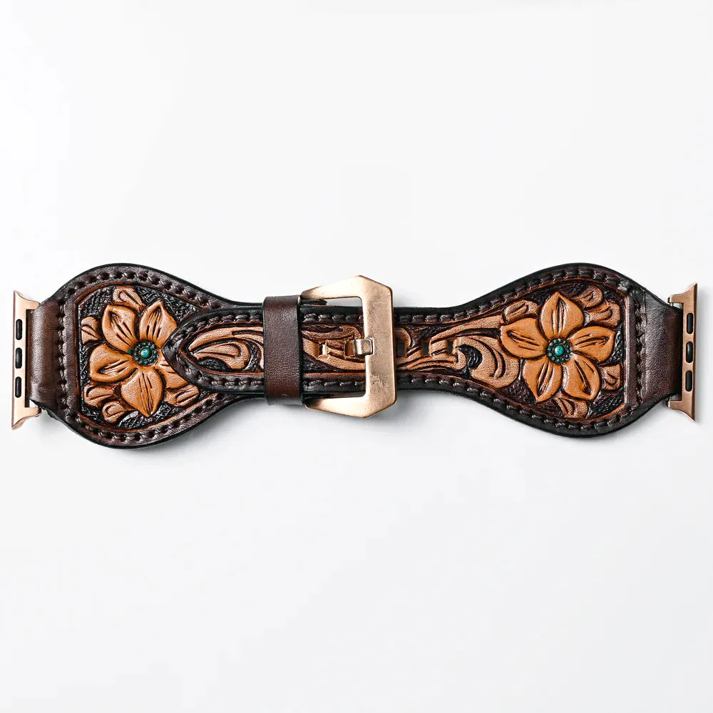 American Darling Tooled Leather Watch Strap