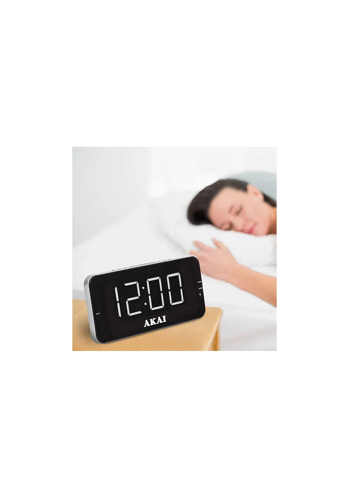 Am/Fm Alarm Clock Radio | A61019 - Black