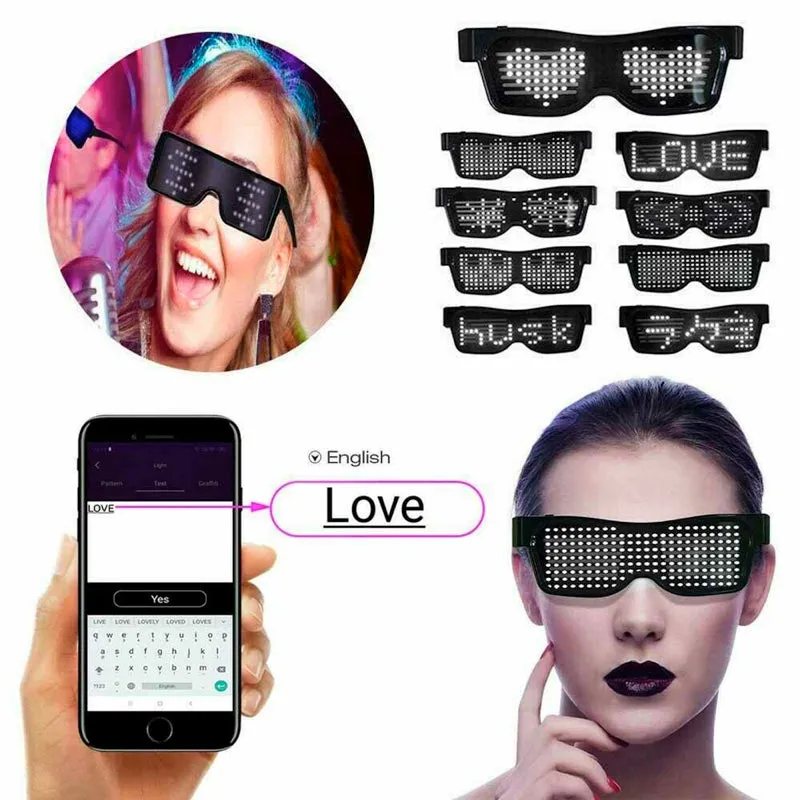 APP Controlled LED Glasses