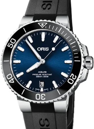 Aquis Date Blue - Rubber - 39.5mm - Ref.  01 733 7732 4135-07 4 21 64FC