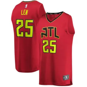 Atlanta Hawks Alex Len Fanatics Branded Replica Fast Break Player Statement Jersey Kids - Red | Ireland D3628J3