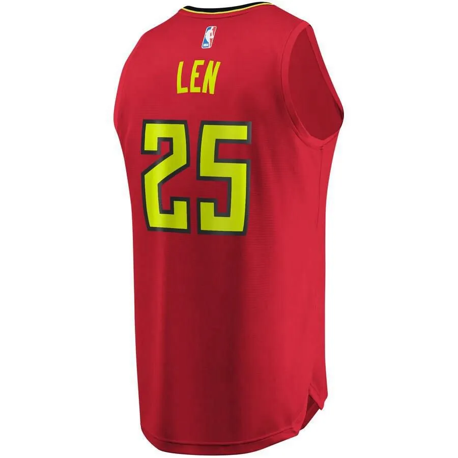 Atlanta Hawks Alex Len Fanatics Branded Replica Fast Break Player Statement Jersey Kids - Red | Ireland D3628J3