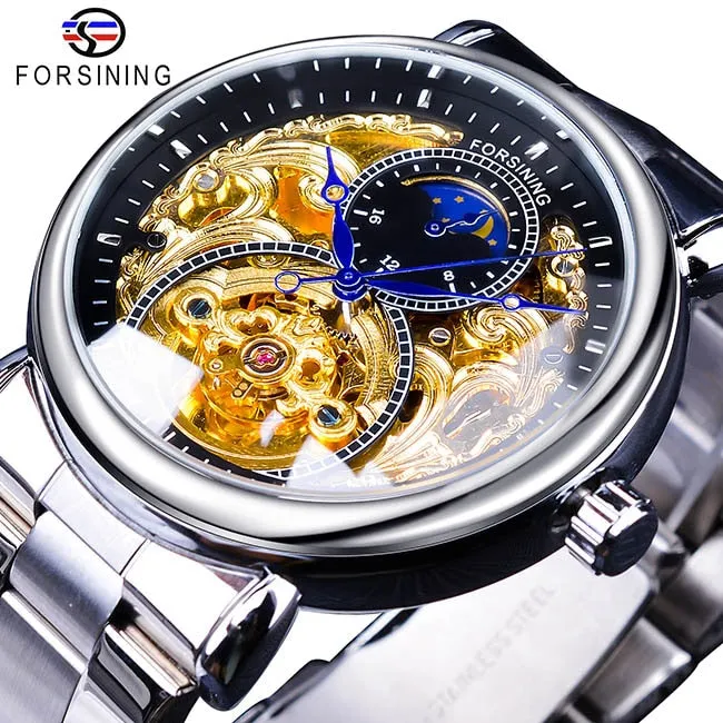 Automatic Mechanical Business Men's Steel Strap Watch