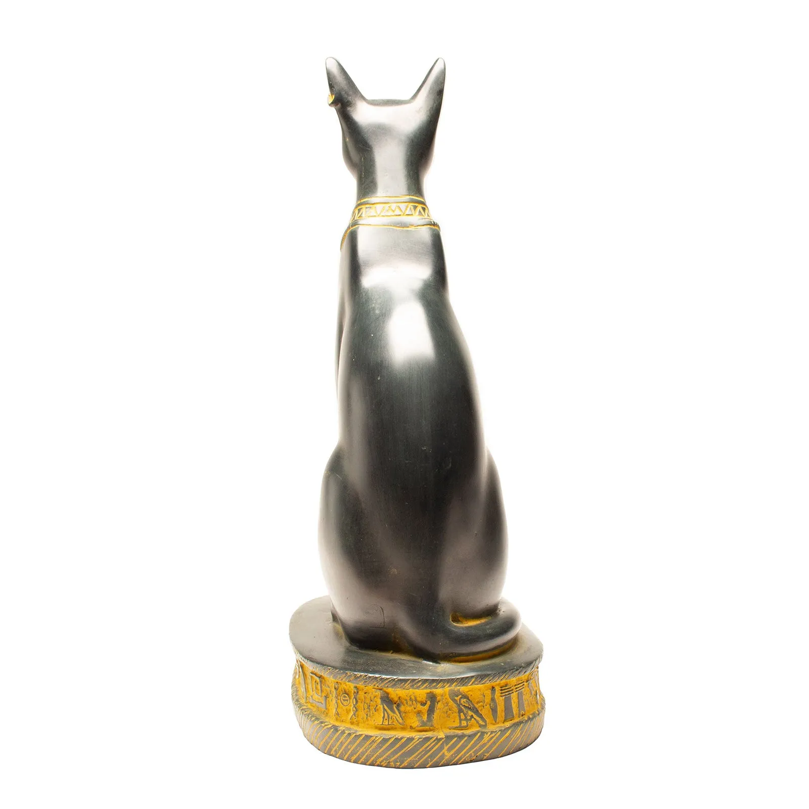 Bastet Antiqued Statuette - Gold Black