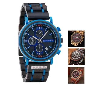 BBWood™ Men's Genuine Wooden Chronograph Watch