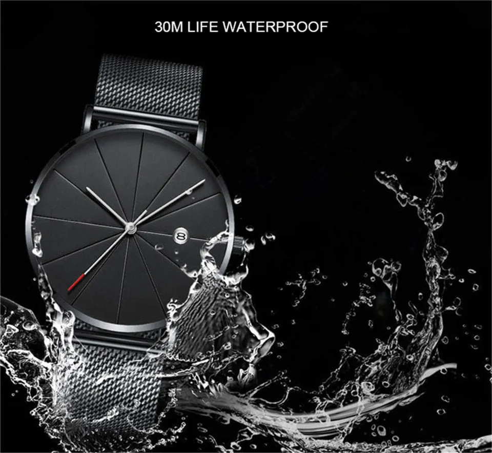 Black Sport Wrist Watch Men Watches Top Brand Luxury