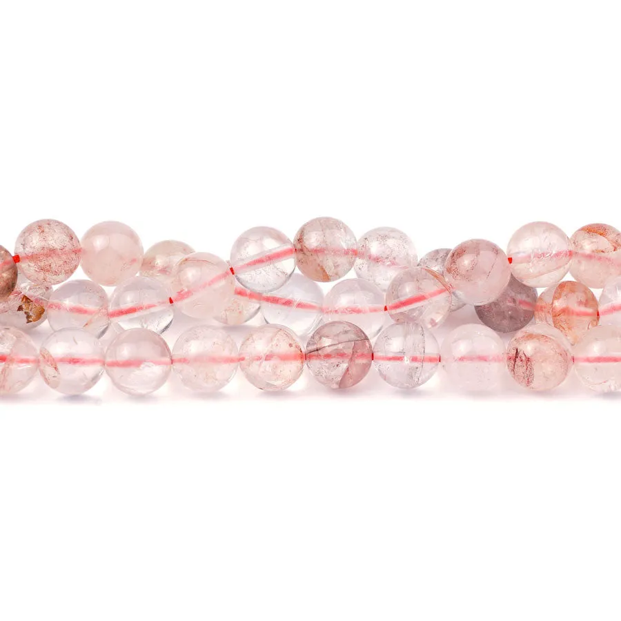 Blood Quartz 8mm Round Grade A 15-16 Inch