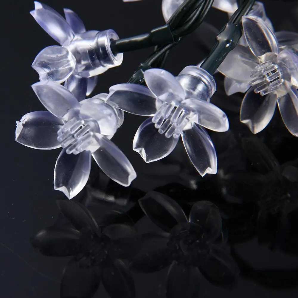 Blossom Shaped LED Solar String Ornament