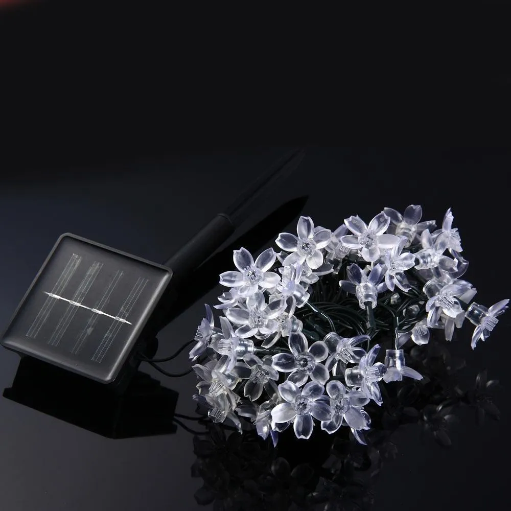 Blossom Shaped LED Solar String Ornament