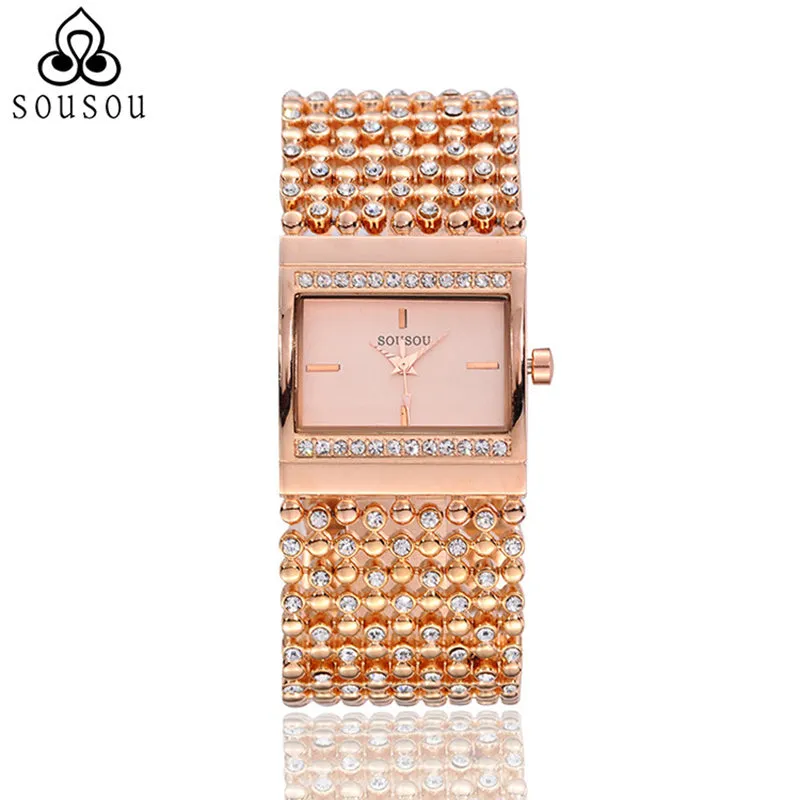 Brand Bangle Watches Big Gold Watch Women Hodinky Dress Watch