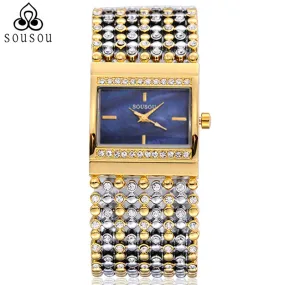 Brand Bangle Watches Big Gold Watch Women Hodinky Dress Watch