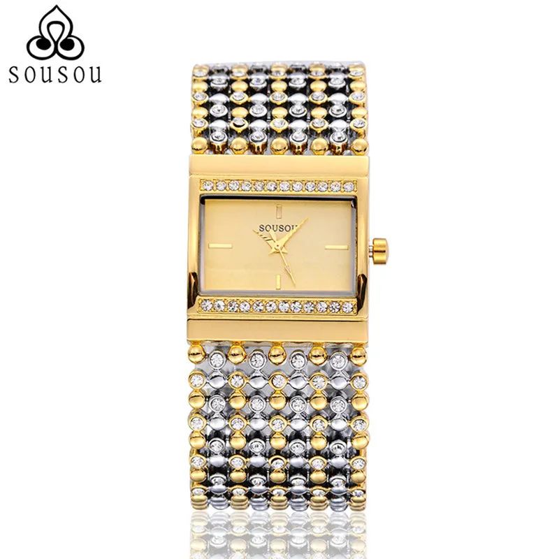 Brand Bangle Watches Big Gold Watch Women Hodinky Dress Watch