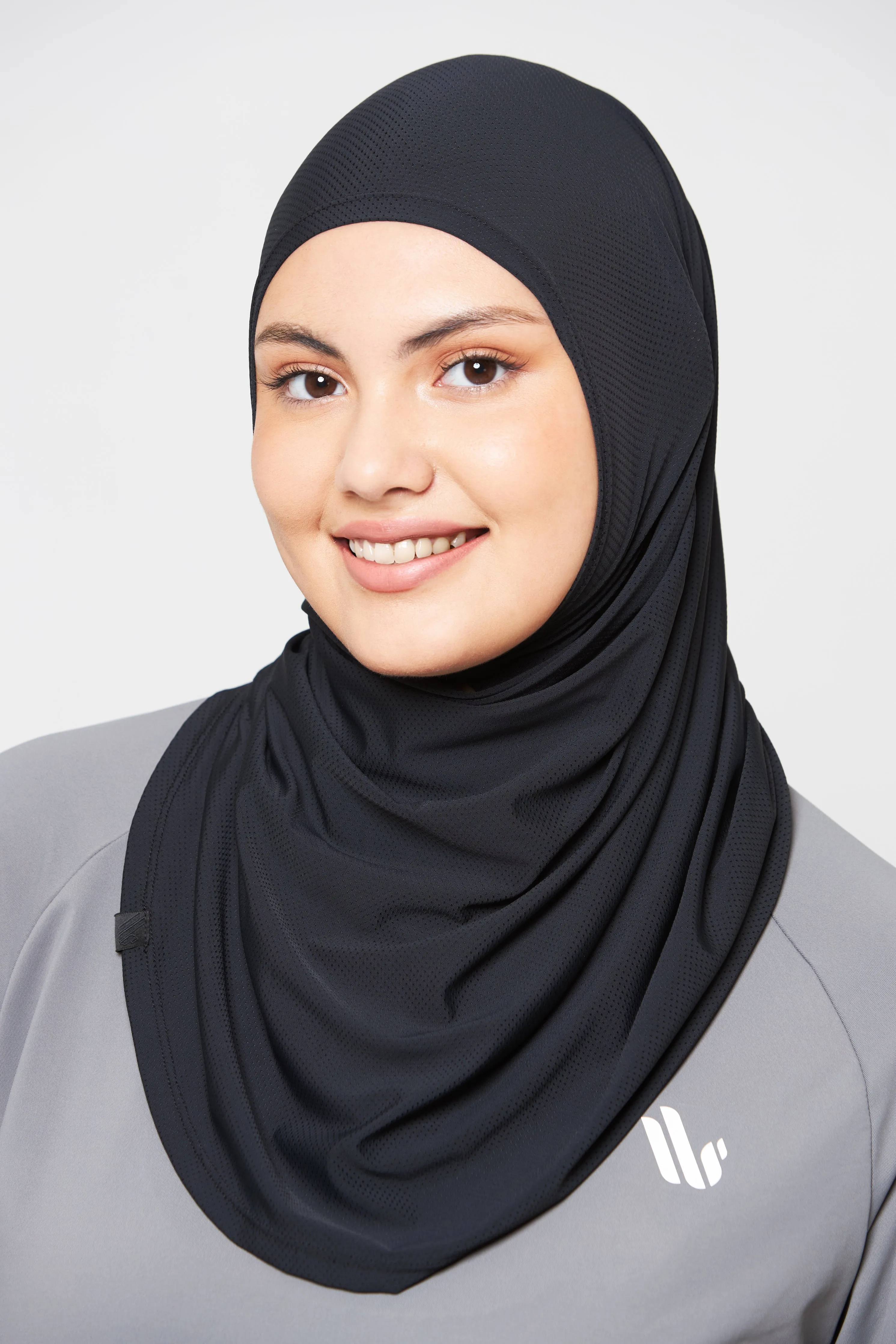 Breeze Shawl Sports Hijab- Black