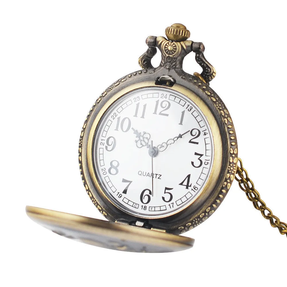 Bronze Quartz Pocket Watch