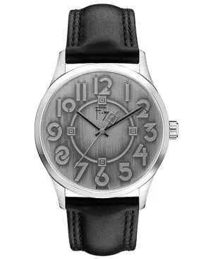 Bulova Frank Lloyd Wright Exhibition Watch - Silver/Grey Dial - Leather Strap