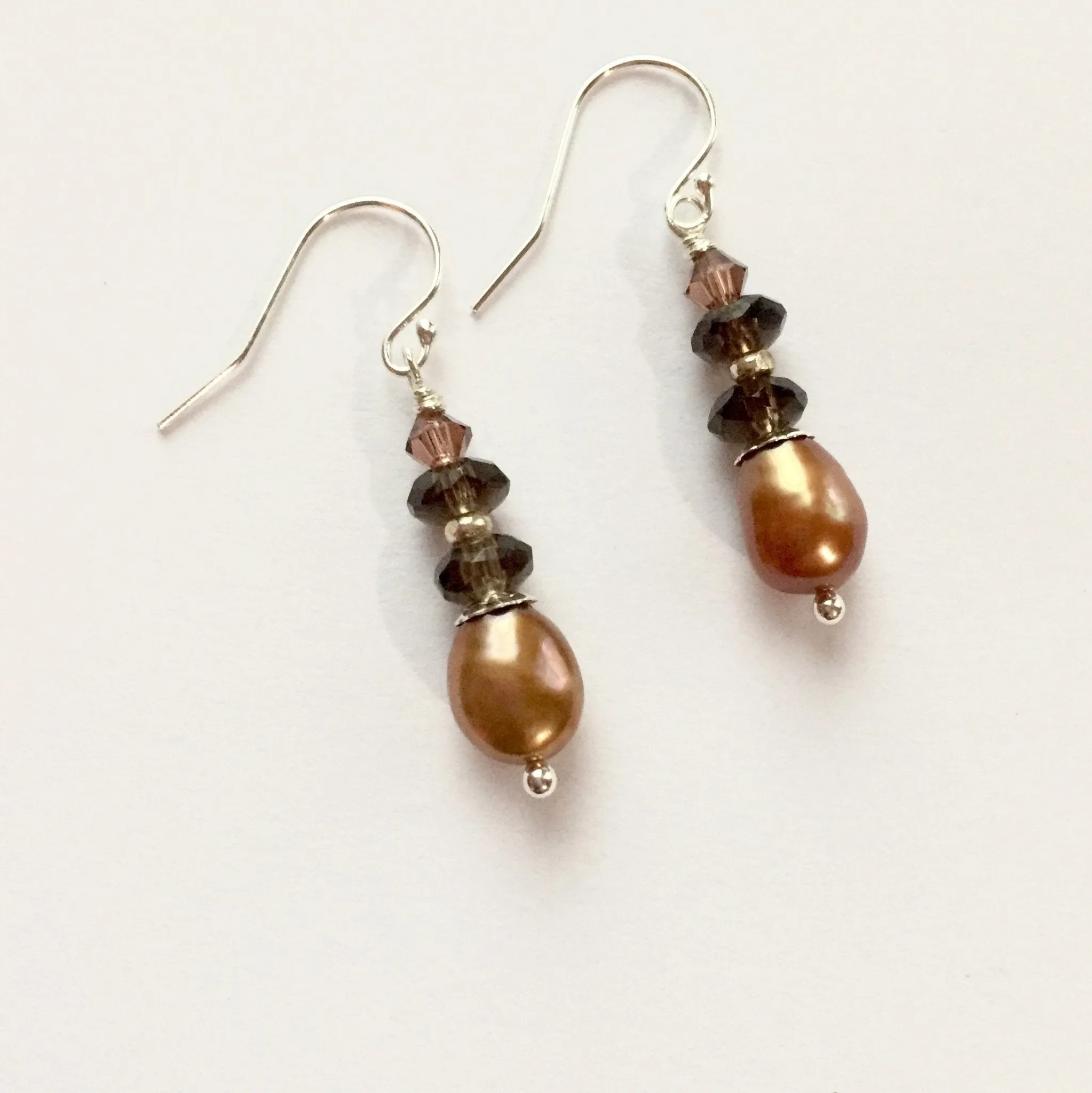 Caramel Luster Pearl Earrings