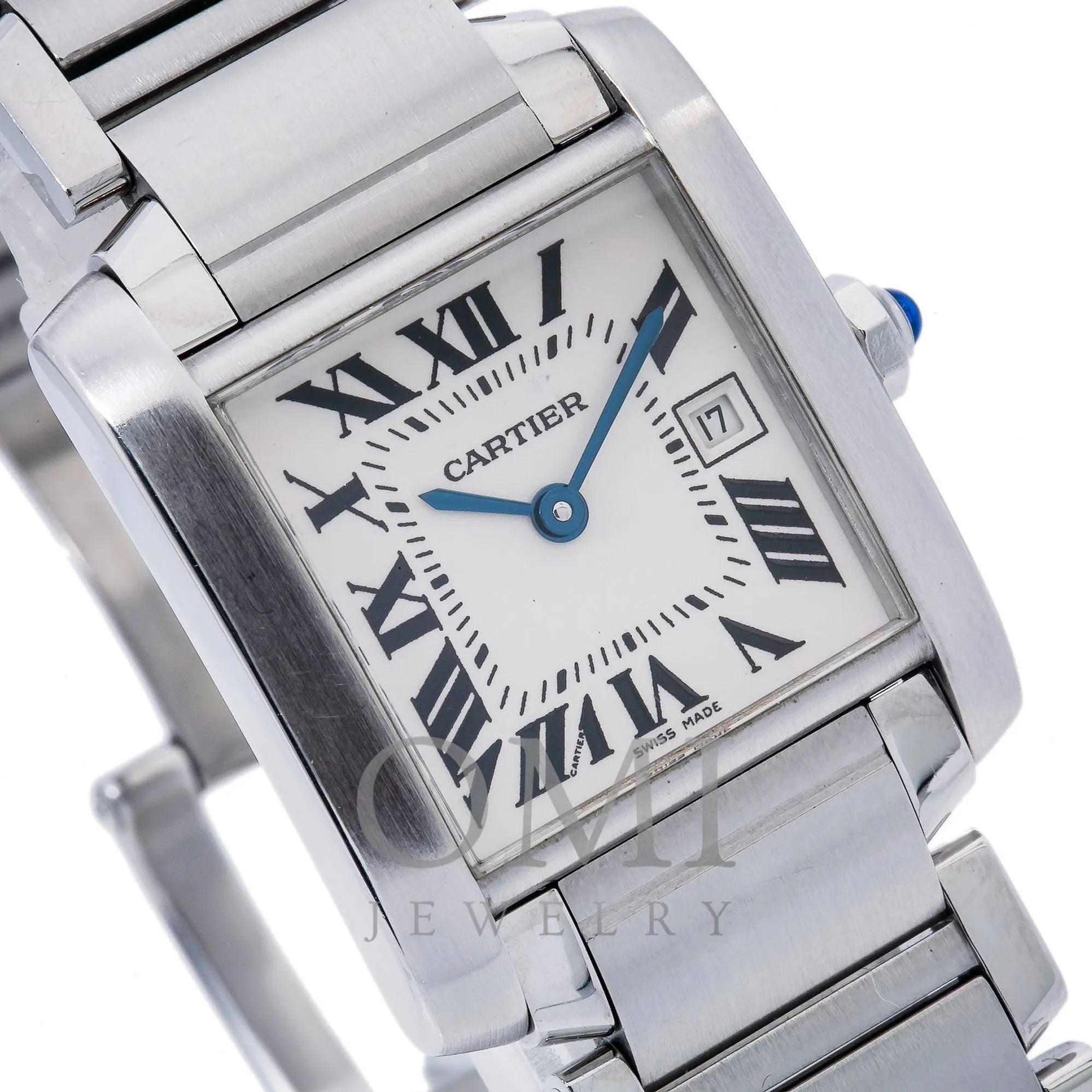 Cartier Tank Franaise W51011Q3 25MM White Dial With Stainless Steel Bracelet