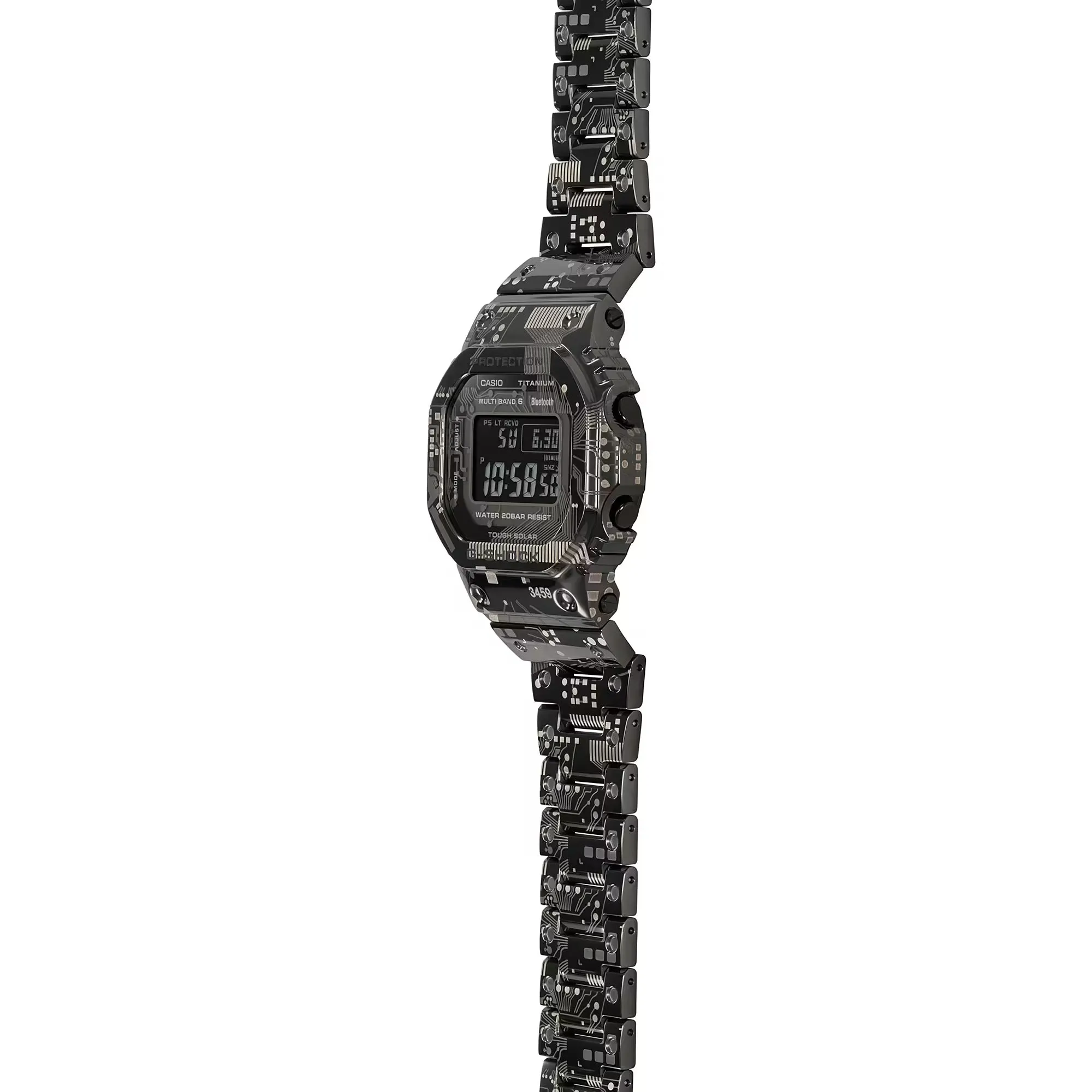 Casio G-SHOCK Circuit Camouflage TranTixxii Titanium Digital Camo Watch GMWB5000TCC-1 Limited