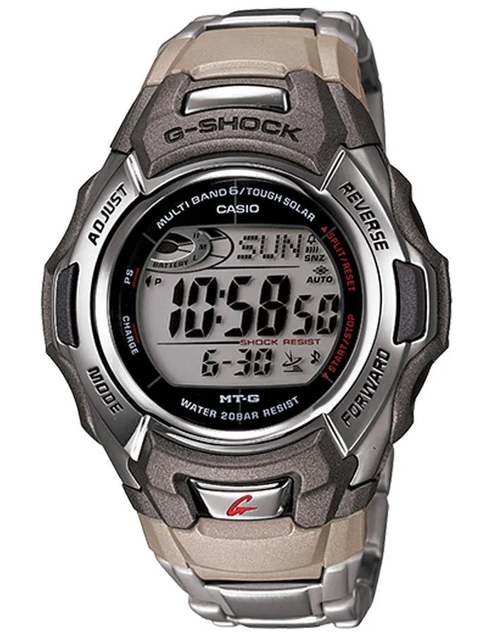 Casio G-Shock MTGM900 Series Mens Watch - Atomic - Stainless Steel - Tough Solar