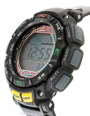 Casio Solar Triple Sensor Pathfinder - Black Resin - World Time - Compass