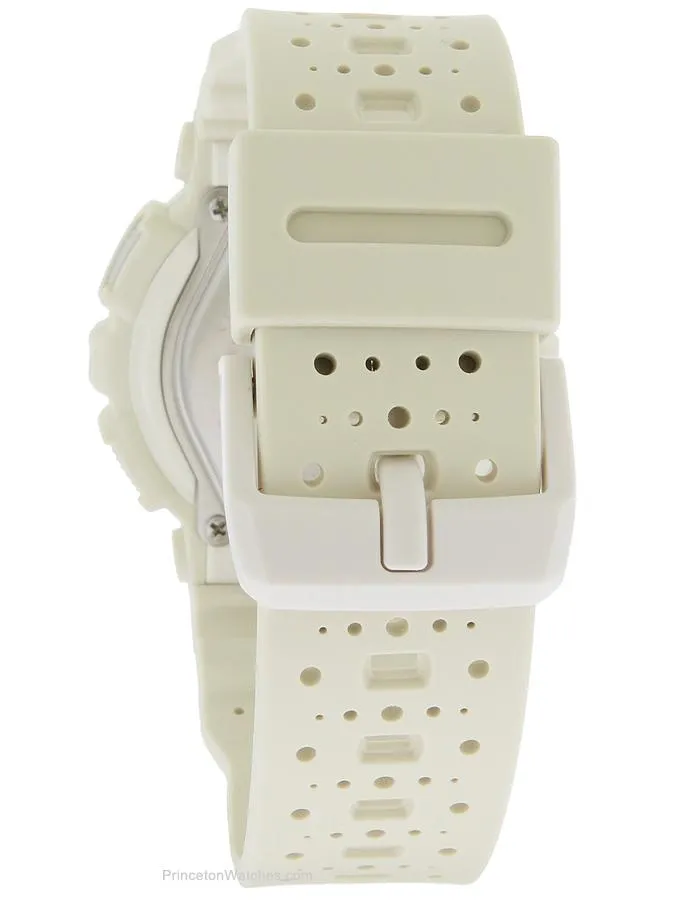 Casio Womens Baby-G Perforated Band - White Case & Strap - World Time - 100m