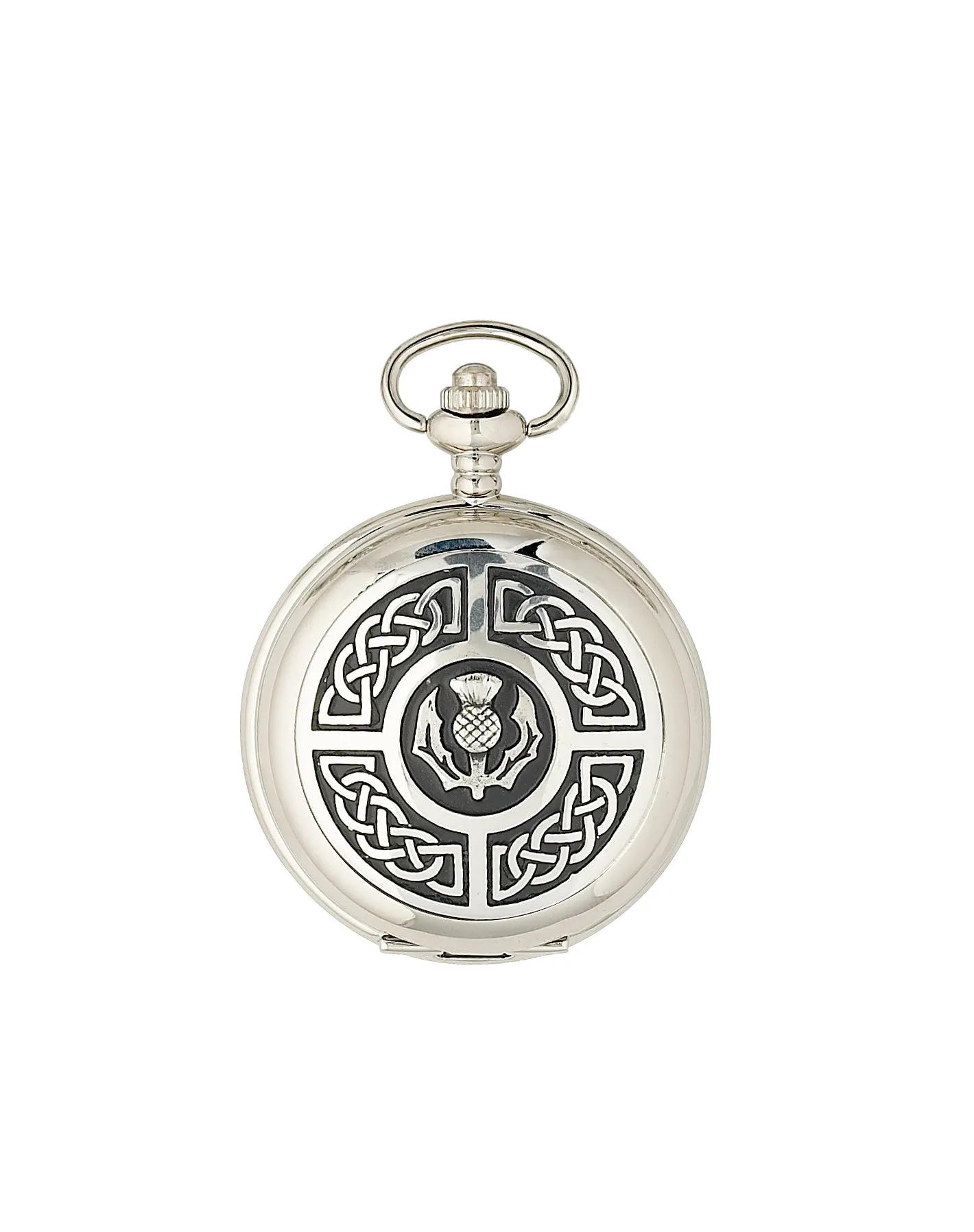 Celtic Thistle Mechanical Pocket Watch - PW103M