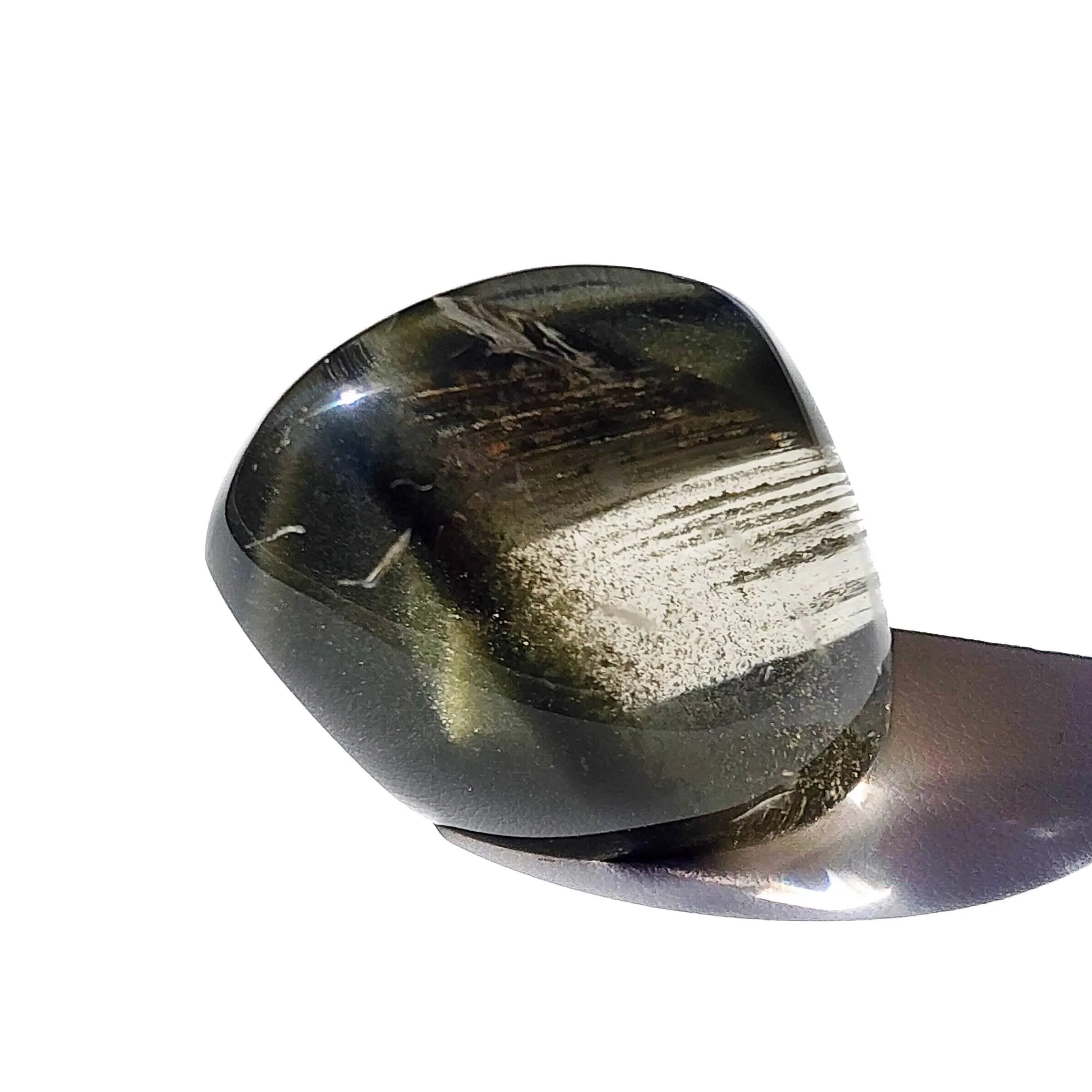 Chlorite Quartz Free Form - Phantom Chlorite Quartz Lens