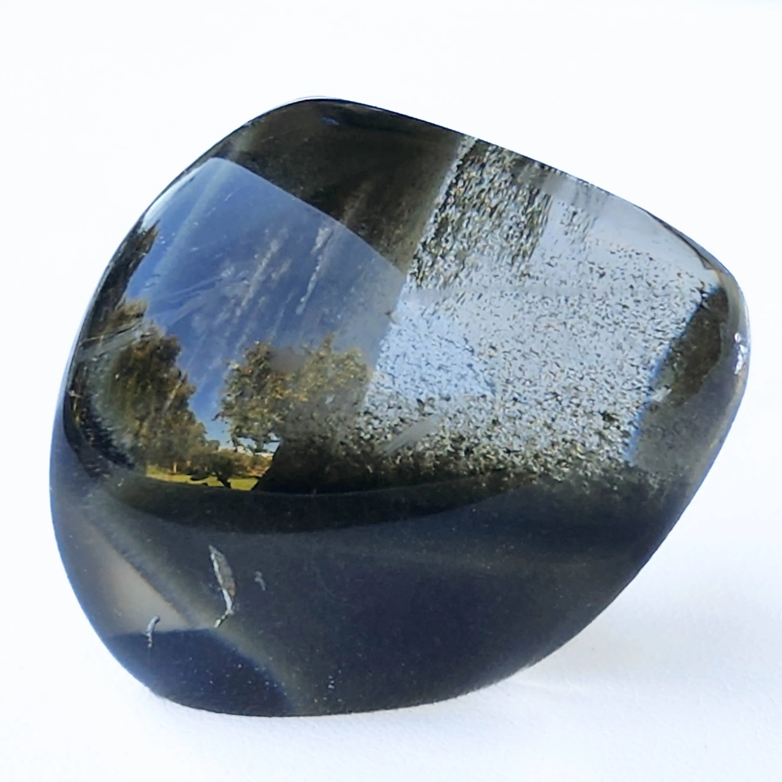 Chlorite Quartz Free Form - Phantom Chlorite Quartz Lens