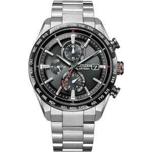 CITIZEN ATTESA ECO-DRIVE RADIO CONTROLLED BLACK DIAL MEN WATCH AT8189-61E