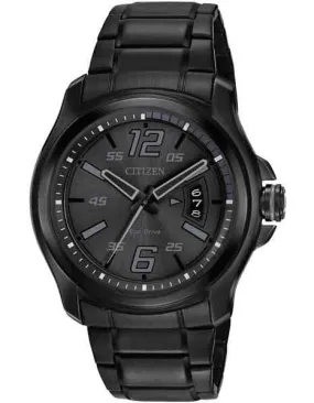 Citizen DRIVE HTM 100M Mens Watch - All Black Design - Date