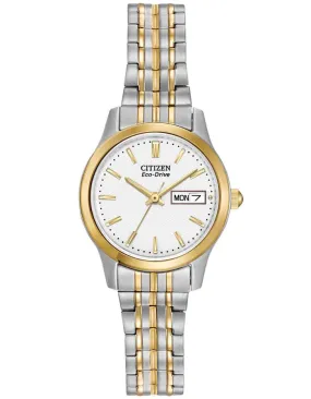 Citizen Ladies Eco-Drive Expansion - Day/Date - White Dial - Two-Tone