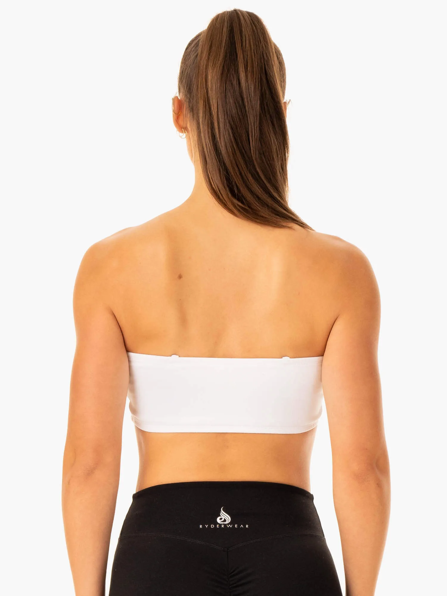 Convertible Bandeau Sports Bra - White