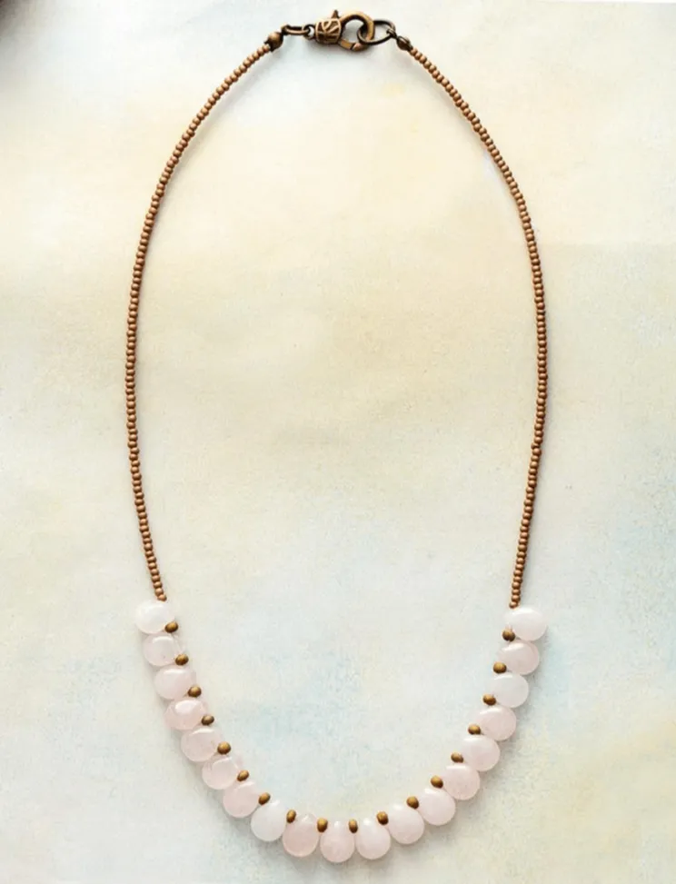 Divine Rose Quartz Necklace