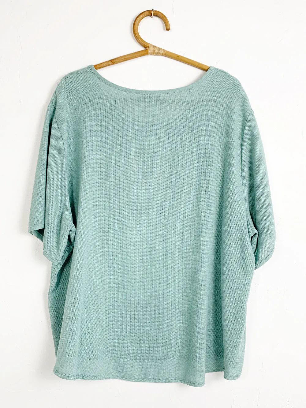 EL Aqua Rayon Blend Knit Top