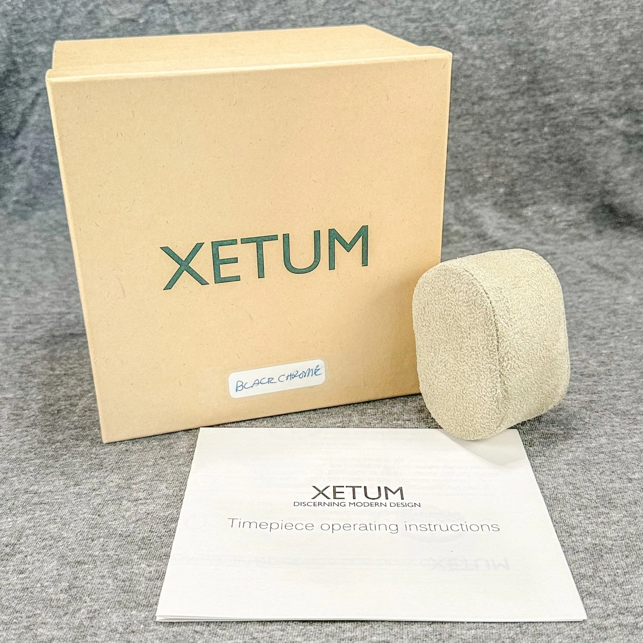 Estate Xetum Outer Box w. Booklet & Wrist Insert EMPTY