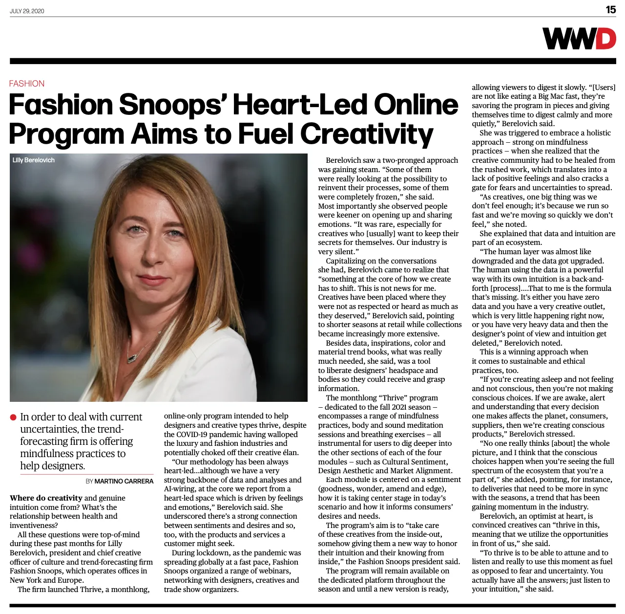 FASHION SNOOPS THRIVE PROGRAM